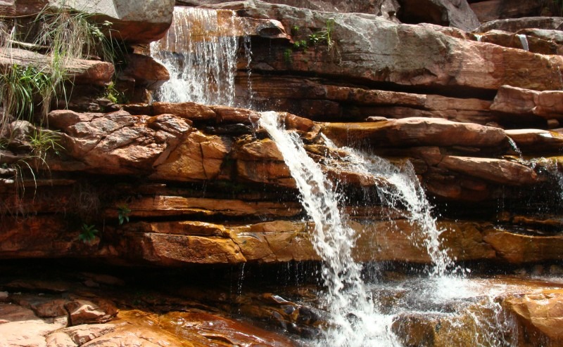 Cachoeira da Primavera in Lençóis - banho refrescante no passeio Cores e Águas da Chapada
